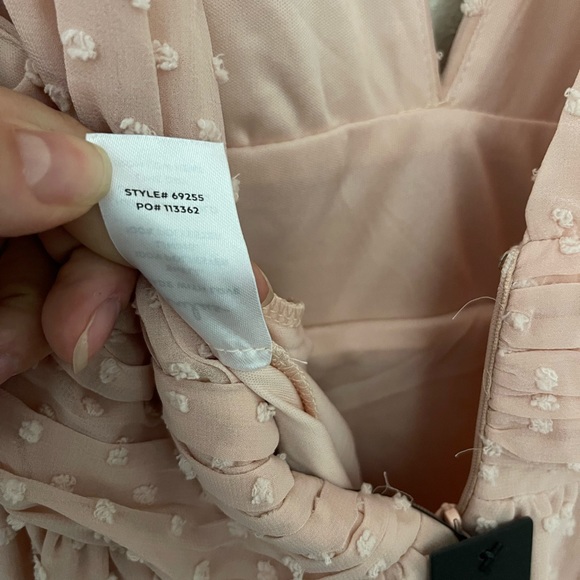 Lulu’s // Heavenly Hues Maxi Dress // Pink Blush Dots - Picture 8 of 9